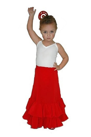 Falda de flamenca para niña